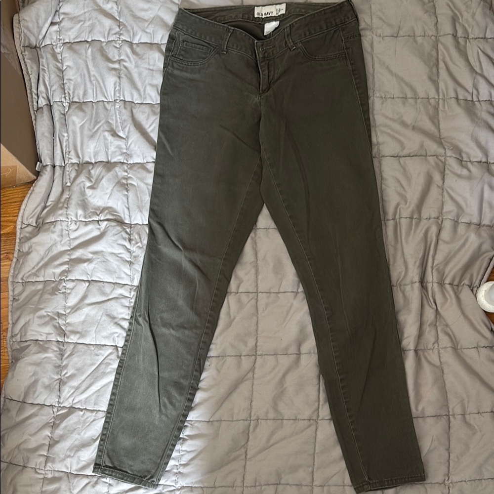 Olive Green Skinny Jeans
